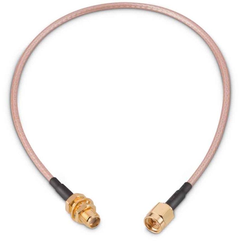 1 pcs - Wurth Elektronik Male SMA to Female SMA Coaxial Cable, 152.4mm, RG316 Coaxial, Terminated