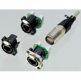1 pcs - Neutrik etherCON Series Female RJ45 Connector, Cable Mount, Cat5
