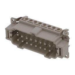 1 pcs - Molex Heavy Duty Power Connector Module, 16A, Male, 93601 Series, 16 Contacts