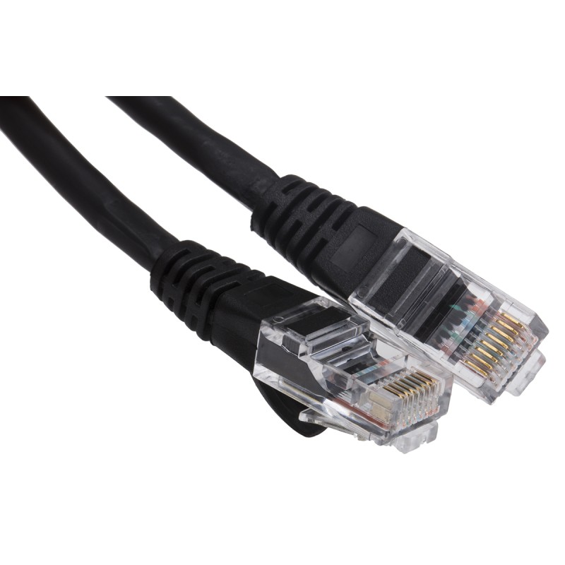 1 pcs - RS PRO Cat5e Male RJ45 to Male RJ45 Ethernet Cable, U/UTP, Black LSZH Sheath, 10m