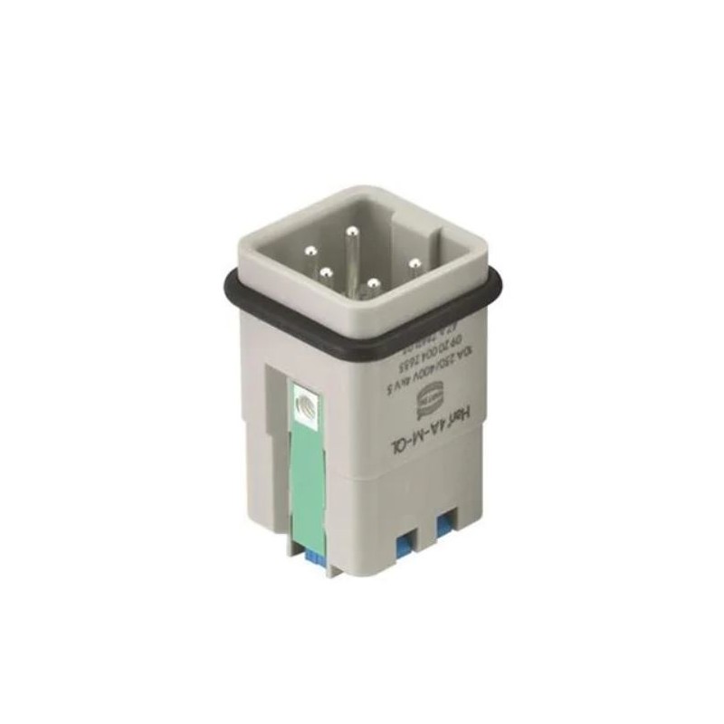 1 pcs - HARTING Heavy Duty Power Connector Insert, Male