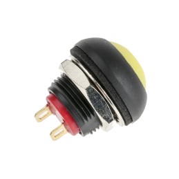 1 pcs - RS PRO Push Button Switch, On-(Off), Panel Mount, 13.6mm Cutout, SPST, 32V ac, IP67