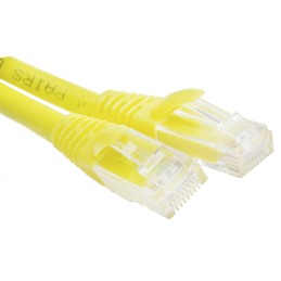 1 pcs - RS PRO Cat6 Male RJ45 to Male RJ45 Ethernet Cable, F/UTP, Yellow LSZH Sheath, 1m