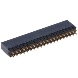 1 pcs - Samtec ESQ Series Straight Through Hole Mount PCB Socket, 40-Contact, 2-Row, 2.54mm Pitch, Solder Termination