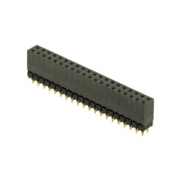 1 pcs - Samtec ESQ Series Straight Through Hole Mount PCB Socket, 40-Contact, 2-Row, 2.54mm Pitch, Solder Termination