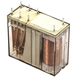 1 pcs - TE Connectivity PCB Mount Non-Latching Relay, 12V dc Coil, 8A Switching Current, DPDT