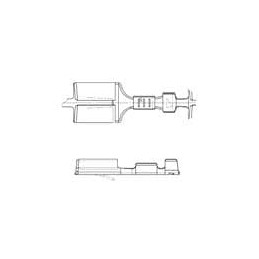 10 pcs : 71162640 - Automotive Connectors TERM 250 FEM 6.0MM UNSLD