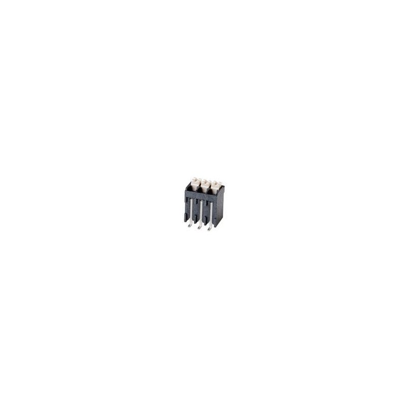 10 pcs : TBLH12V-350-04BK - Fixed Terminal Blocks Screwless, High Temperature, Vertical, 3.5 mm pitch, Black with Gray Button