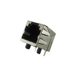 10 pcs : RJE0164201 - Modular Connectors / Ethernet Connectors 6P4C Single Port Shielded