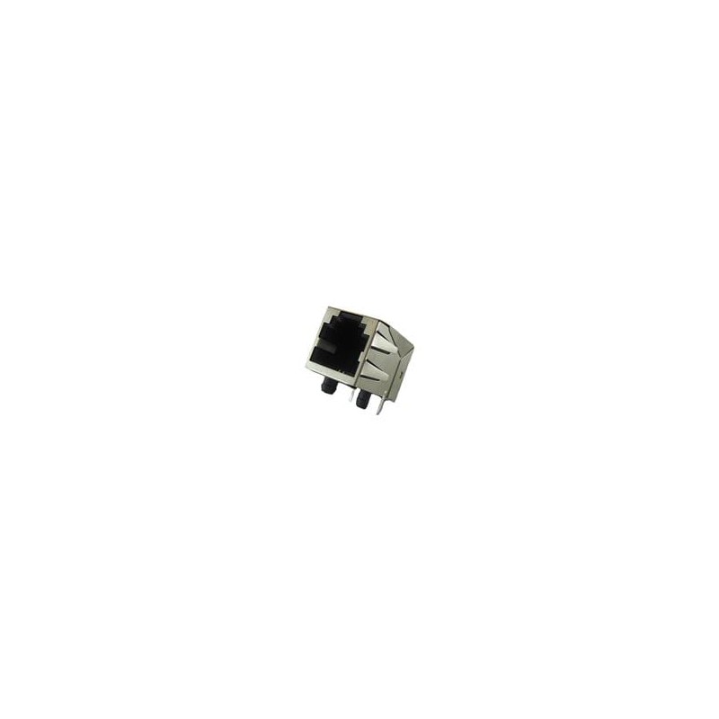 10 pcs : RJE0164201 - Modular Connectors / Ethernet Connectors 6P4C Single Port Shielded