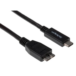 1 pcs - StarTech.com USB 3.1 Cable, Male USB C to Male Micro USB B Cable, 0.5m