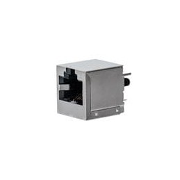 10 pcs : SS-90000-013 - Modular Connectors / Ethernet Connectors RJ45 1x1 Jack, 8p8v, 30u gold plating on contacts, shielded