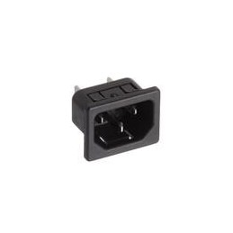 10 pcs : SK-1015(F1-5) - AC Power Entry Modules IEC Socket, 250VAC, 15A (UL/CSA)/10A VDE, Snap-In, Fast-on Lug Panel Thick 1.3mm