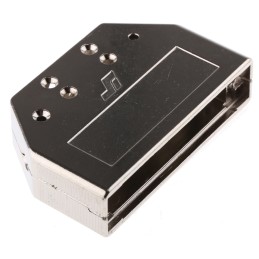 1 pcs - Amphenol ICC 8655MH Series Die Cast Zinc D Sub Backshell, 50 Way, Strain Relief