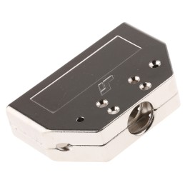 1 pcs - Amphenol ICC 8655MH Series Die Cast Zinc D Sub Backshell, 50 Way, Strain Relief