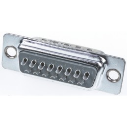 1 pcs - HARTING 15 Way Panel Mount D-sub Connector Plug, 2.77mm Pitch