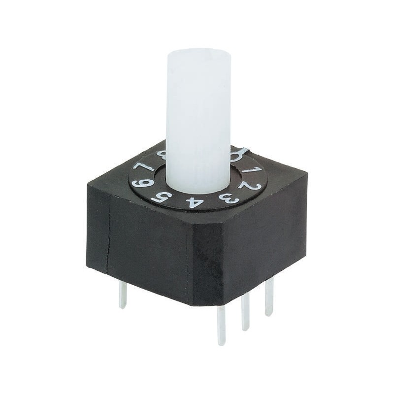 1 pcs - Omron 16 Way Through Hole DIP Switch 16P, Rotary Shaft Actuator