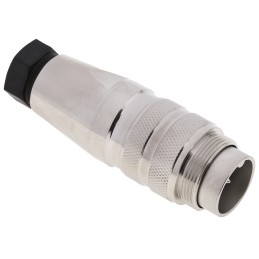 1 pcs - Amphenol Industrial, C 091 D 5 Pole M16 Din Plug, 5A, 300 V ac/dc IP67, Screw On, Male, Cable Mount