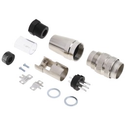 1 pcs - Amphenol Industrial, C 091 D 5 Pole M16 Din Plug, 5A, 300 V ac/dc IP67, Screw On, Male, Cable Mount