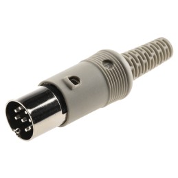 1 pcs - Hirschmann, MAS 8 Pole Din Plug, DIN 45326, 4A, 34 V ac/dc IP30, Male, Cable Mount