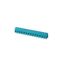 10 pcs : TB006-508-14BE - Fixed Terminal Blocks Terminal block, screw type, 5.08 , horizontal, 14 poles, CUI Blue, slotted screw