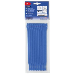 1 pcs - HellermannTyton Cable Tie, Hook and Loop, 1m x 13 mm, Blue PA (Loop), PP (Hook), Pk-1