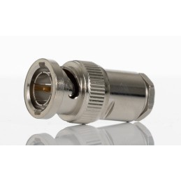 1 pcs - RS PRO, Plug Cable Mount BNC Connector, 75Ω, Clamp Termination, Straight Body