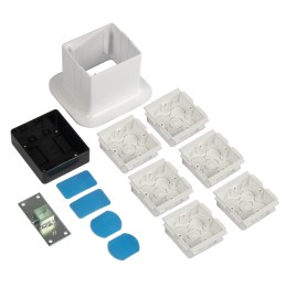 1 pcs - Schneider Electric PP White Power Pole Trunking - Closed Slot, W100 mm x D85mm, L3.6m, Aluminium