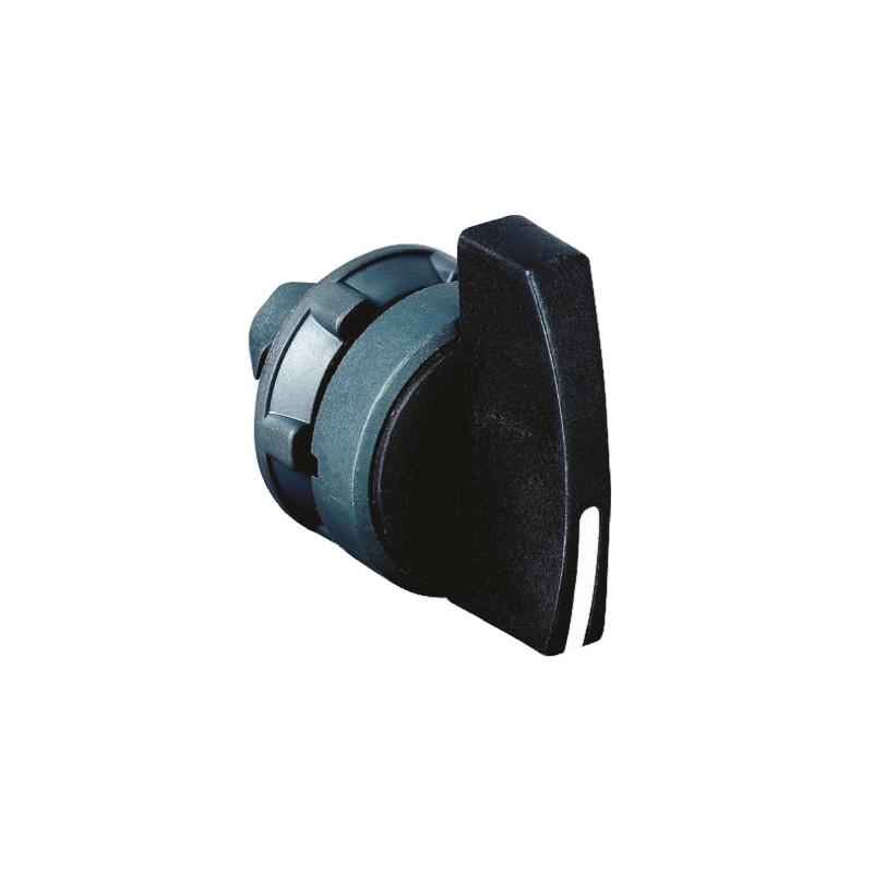 1 pcs - Schneider Electric Harmony XB5 Series 3 Position Selector Switch Head, 22mm Cutout, Black Handle