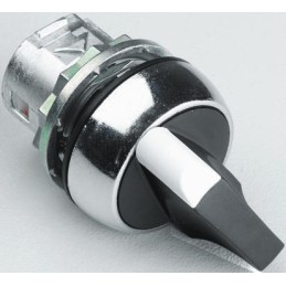 1 pcs - Allen Bradley 800F Series 3 Position Selector Switch Head, 22mm Cutout, Black Handle