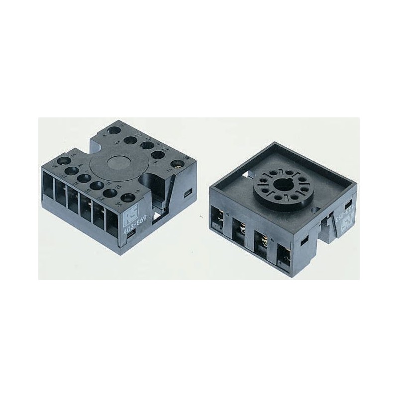 1 pcs - Tempatron DIN Rail Relay Socket for use with Various Series