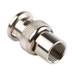 1 pcs - RS PRO, Plug Cable Mount BNC Connector, 50Ω, Clamp Termination, Straight Body