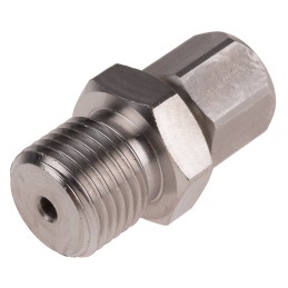 1 pcs - RS PRO In-Line Thermocouple Compression Fitting for Use with Thermocouple, M16, 3mm Probe, RoHS Compliant Standard