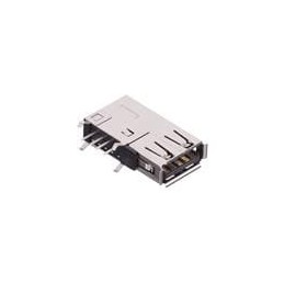 10 pcs : GSB191217FHR - USB Connectors USB 2.0 STANDARD A, UPRIGHT DIP