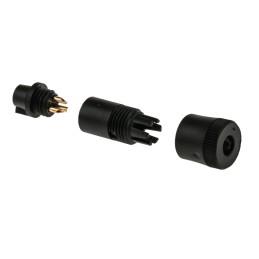 1 pcs - binder Circular Connector, 3 Contacts, Cable Mount, Subminiature Connector, Socket, Female, IP40, 719 Series