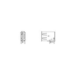 10 pcs : 73725-0010BLF - USB Connectors 5P ST SINGLE STACK TYPE A RECEPTACLE