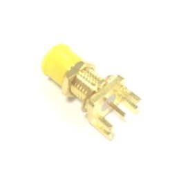1 pcs - RS PRO, jack Edge Mount SMA Connector, 50Ω, Solder Termination, Straight Body
