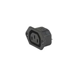 10 pcs : 3-144-640 - AC Power Entry Modules Appliance Outlet,UL 15A/250VAC, Screw-on Mounting, Quick Connect Terminals 6.3 x 0.8