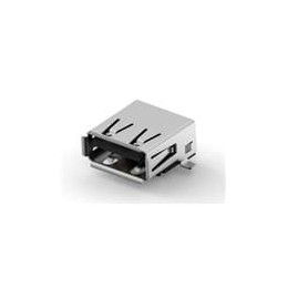10 pcs : 292303-4 - USB Connectors USB A R/A RCPT T/H
