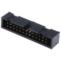 1 pcs - Hirose HIF3FC Series Straight Through Hole PCB Header, 26 Contact(s), 2.54mm Pitch, 2 Row(s), Shrouded