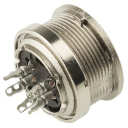 1 pcs - Amphenol, signalmate C091 5 Pole M16 Din Socket, 5.0A, 300 V IP40, Screw On, Panel Mount