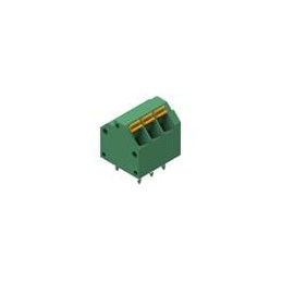 10 pcs : 691409320003 - Fixed Terminal Blocks WR-TBL 3.81mm pitch Modular THT Green 45 deg Dual Pin cable entry Screwless Push I