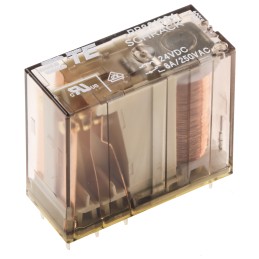 1 pcs - TE Connectivity PCB Mount Non-Latching Relay, 24V dc Coil, 8A Switching Current, DPDT