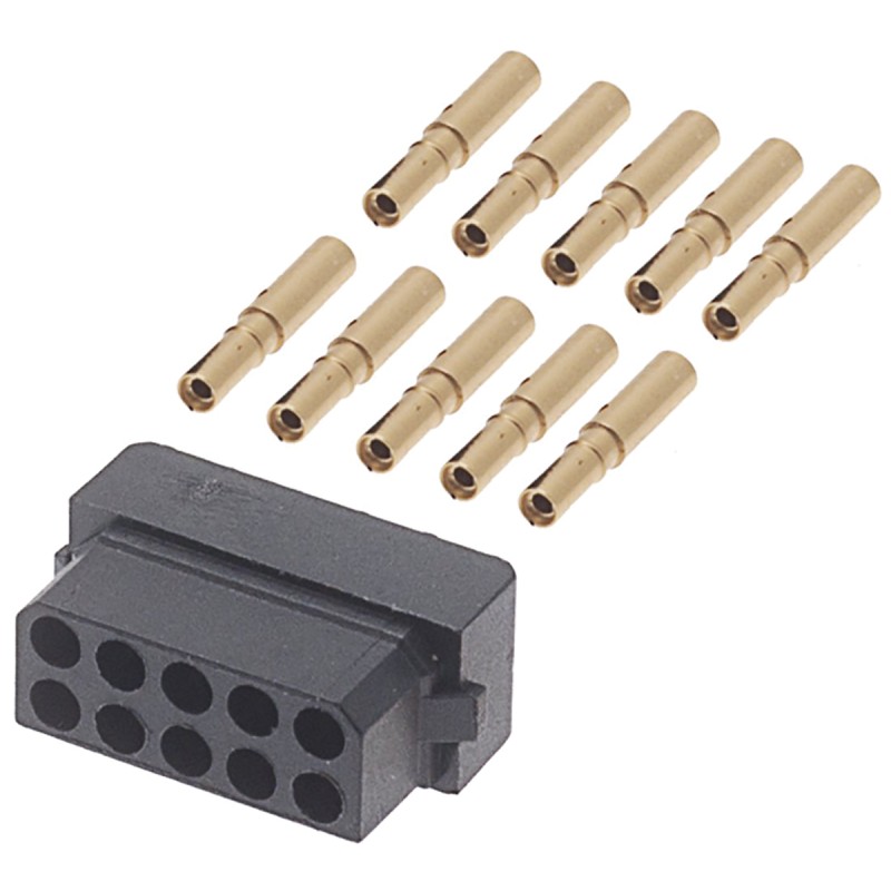 1 pcs - HARWIN Datamate Connector Kit Containing 10 way DIL Female Shell, Crimps