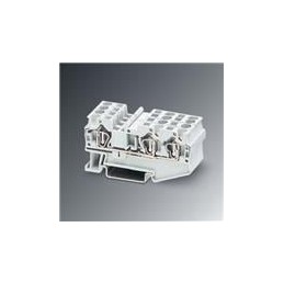 10 pcs : 3037397 - DIN Rail Terminal Blocks ST 4 TWIN WH