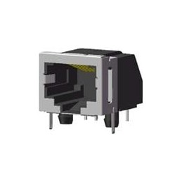 10 pcs : RJE03-166-2420 - Modular Connectors / Ethernet Connectors 6P Modular Jack Partial Shield