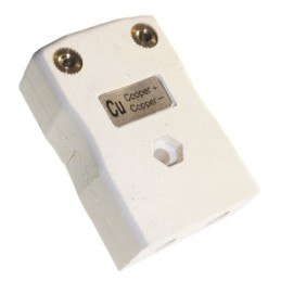 1 pcs - RS PRO In-Line Thermocouple Connector for Use with Type CU Thermocouple, Standard Size, IEC Standard