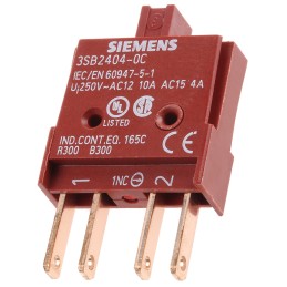 1 pcs - Siemens Contact Block for Use with 3SB2, 1 NC