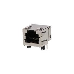 10 pcs : 43860-0005 - Modular Connectors / Ethernet Connectors R/A 6/6 INVERTED offset ground tabs