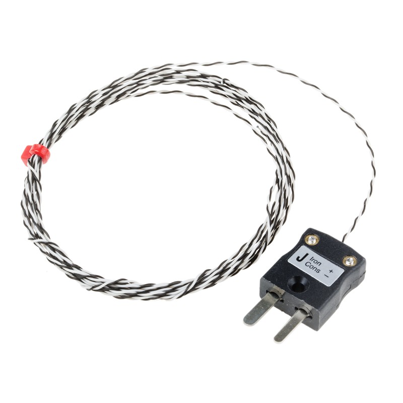 1 pcs - RS PRO Type J Thermocouple 2m Length, 1/0.2mm Diameter - +250°C